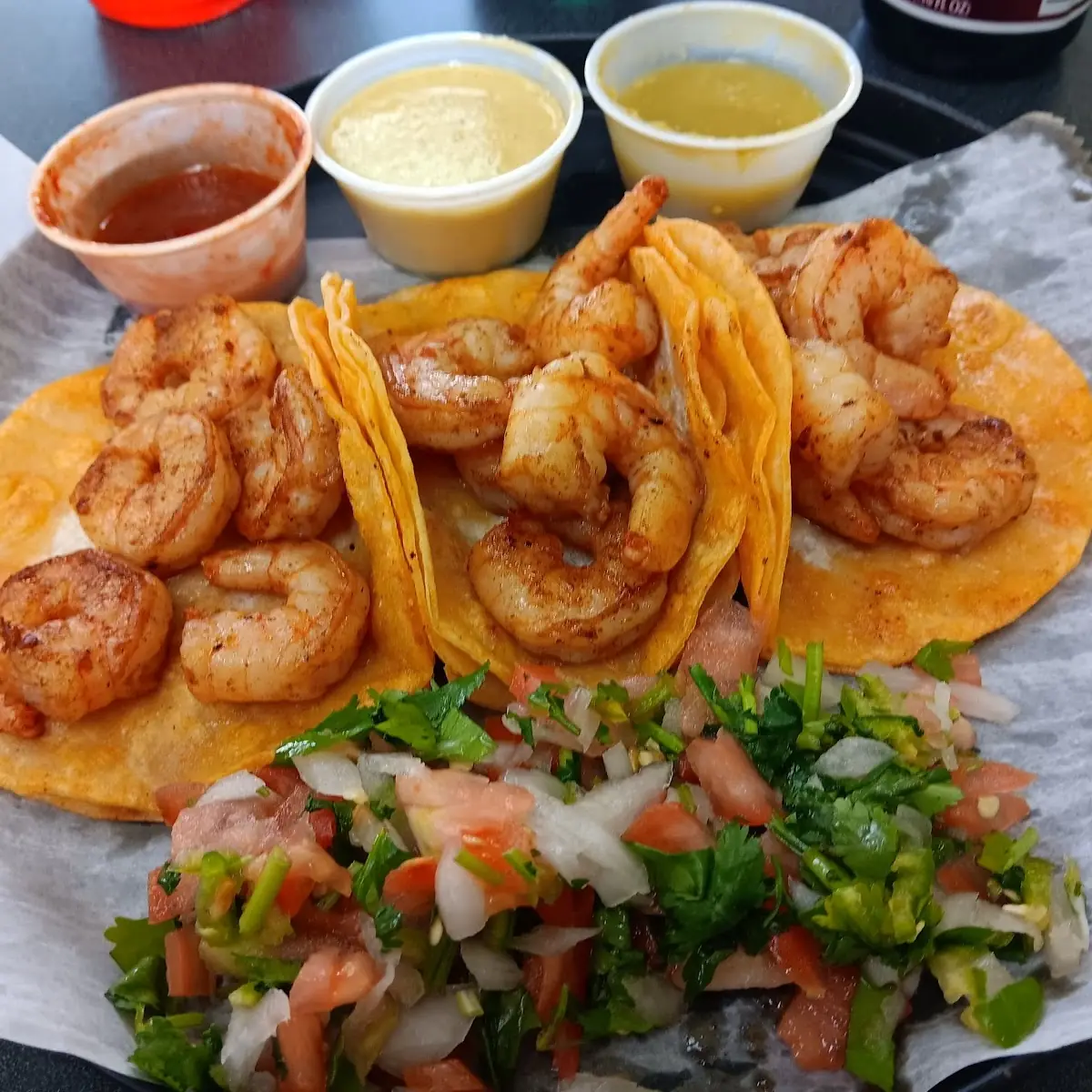 Shrimp Tacos Al Carbon