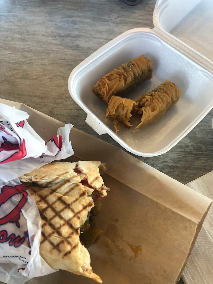 Lamb Shawarma and Baklava