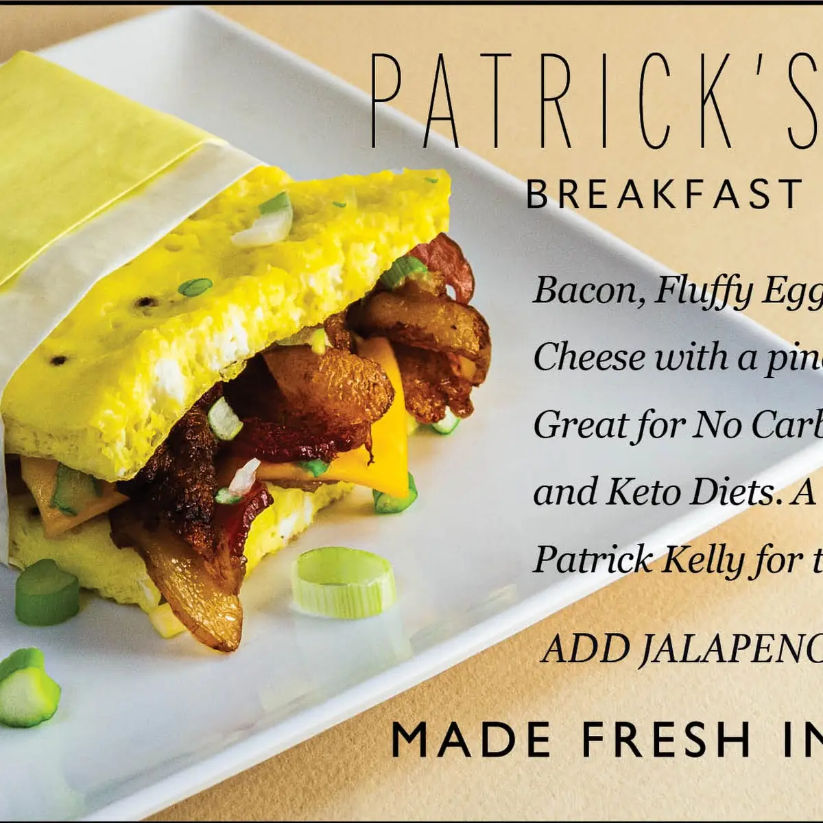 Patrick's Keto Breakfast Sandwich