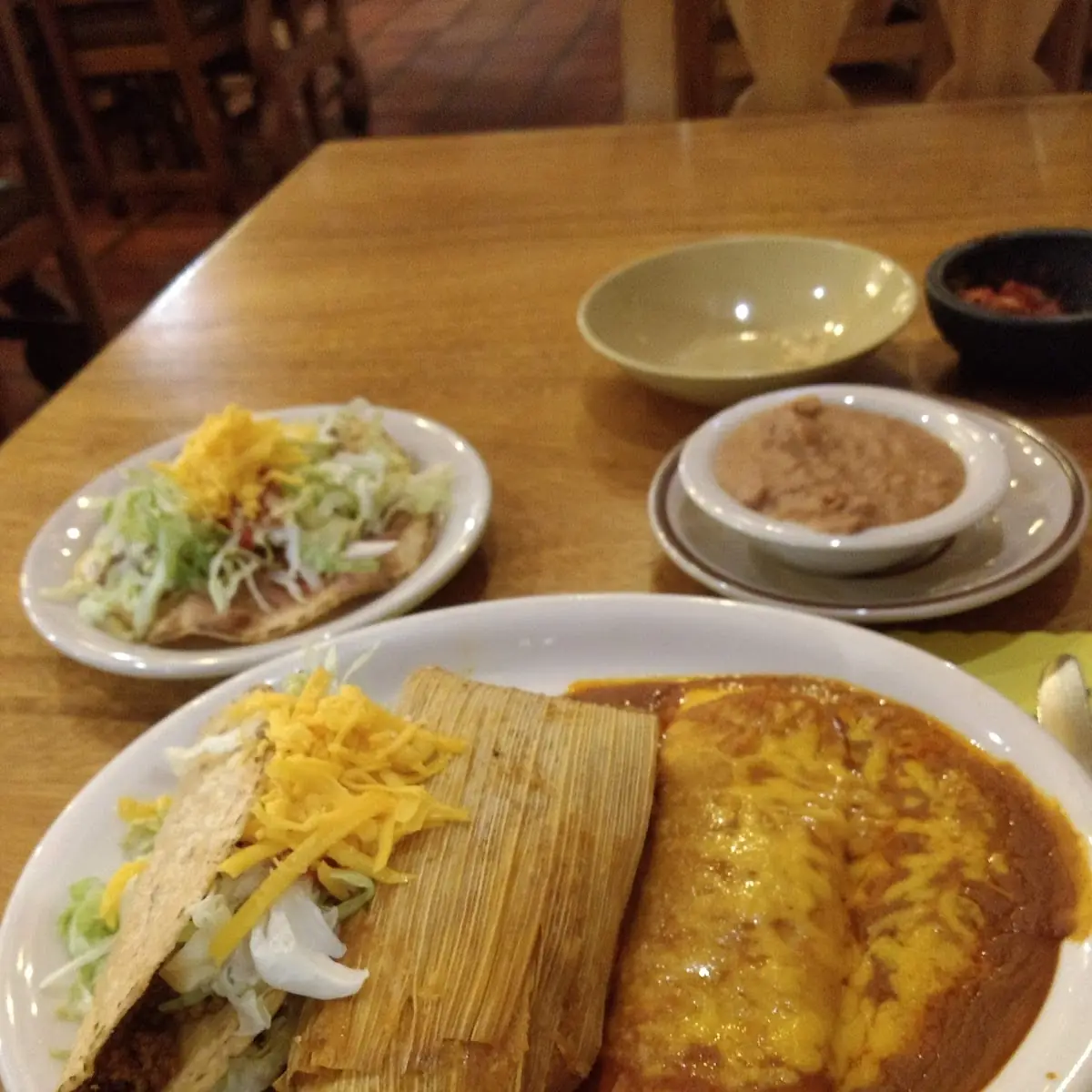 Enchilada with Beans or Rice
