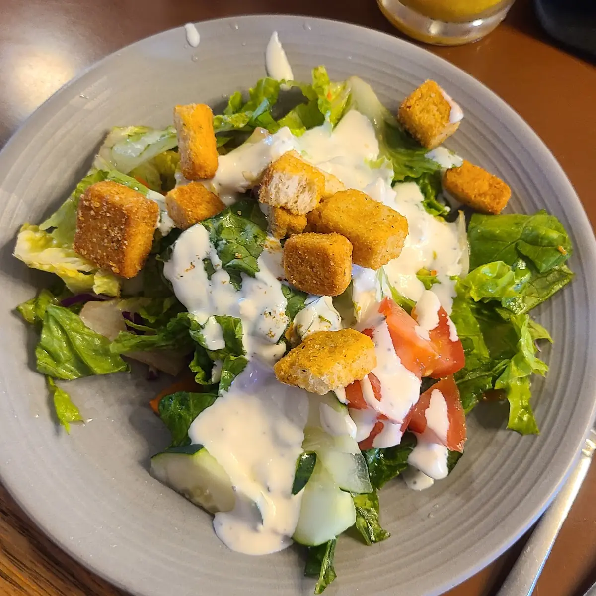 Salad with Blue Cheese Dressing