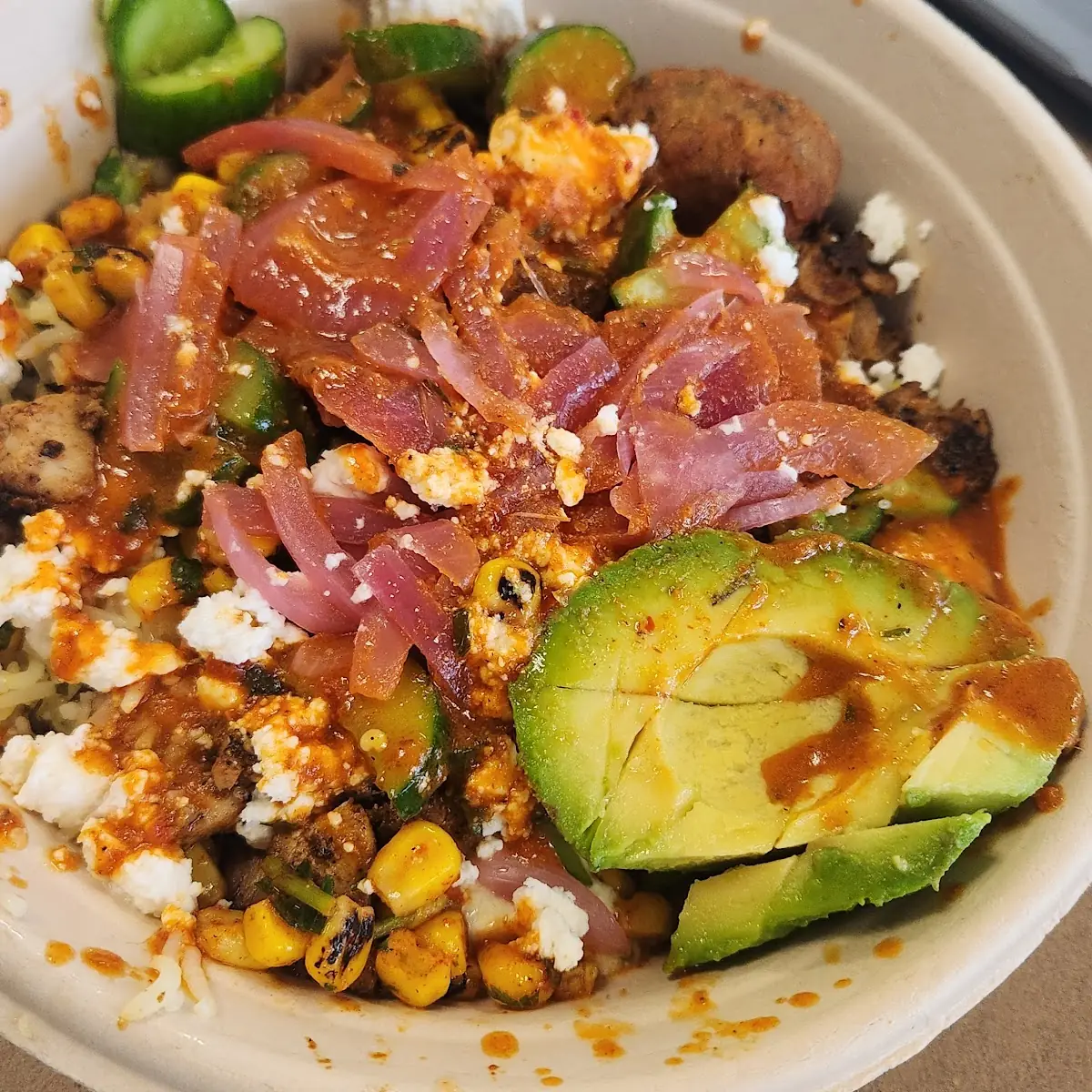 Harrisa Avocado Chicken Bowl