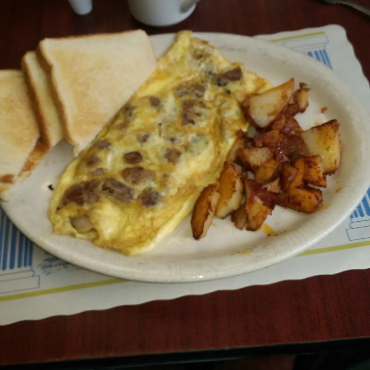 Mushroom Omelette Breakfast