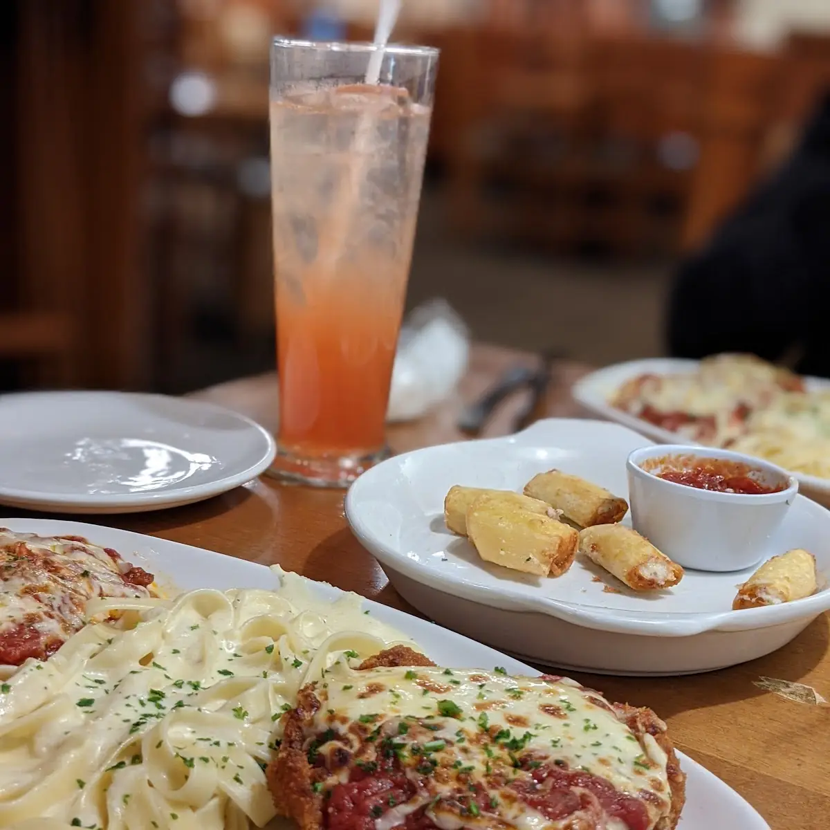 Chicken Parmigiana with Spaghetti