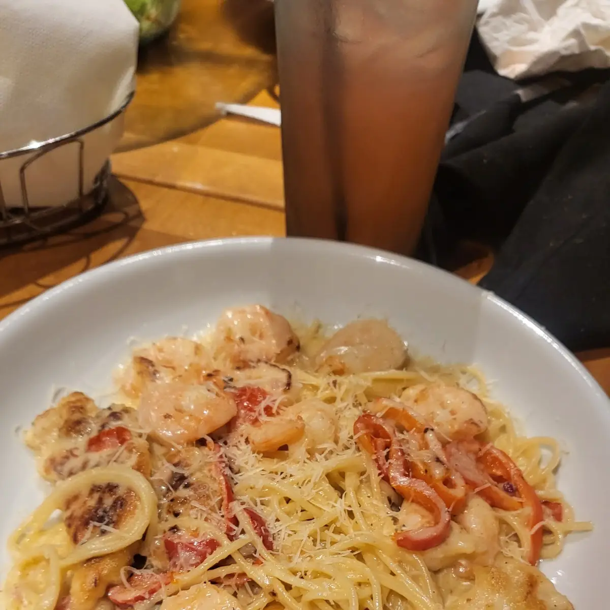 Chicken & Shrimp Carbonara