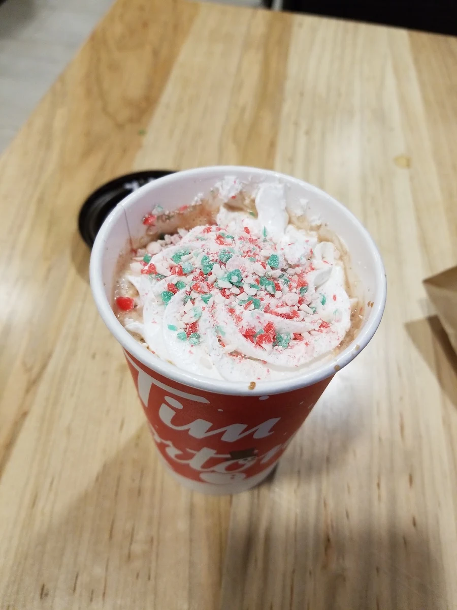 Candy Cane Hot Chocolate, Tim Hortons