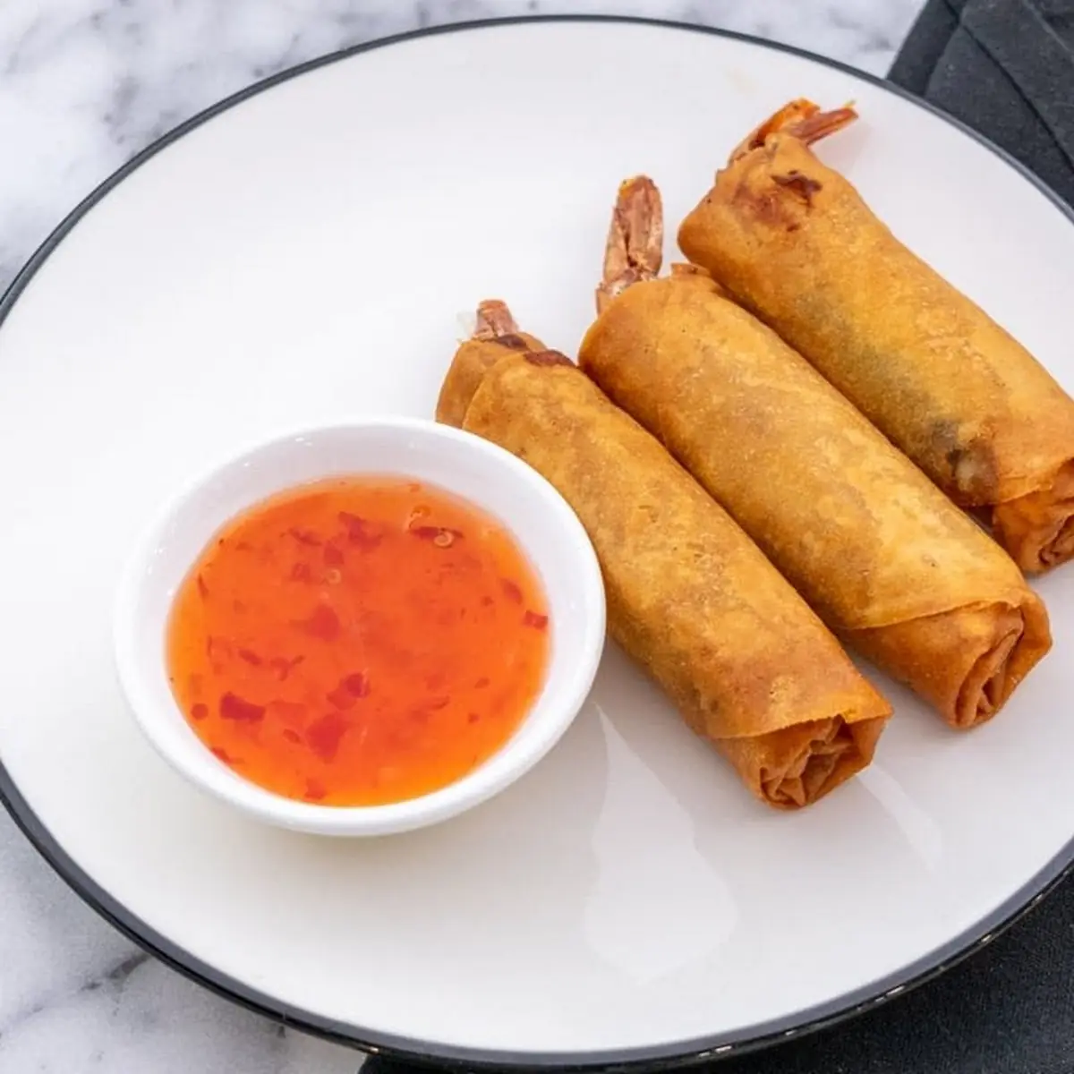 Crispy Shrimp Egg Rolls Chả Giò Tôm
