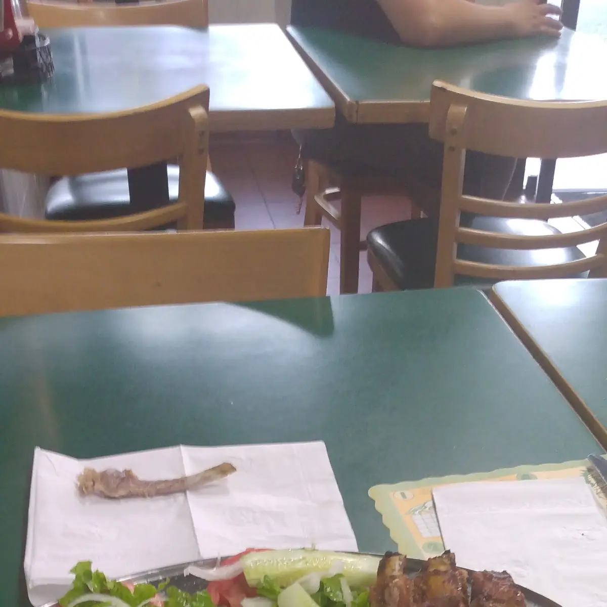 Pork Ribs and Salad