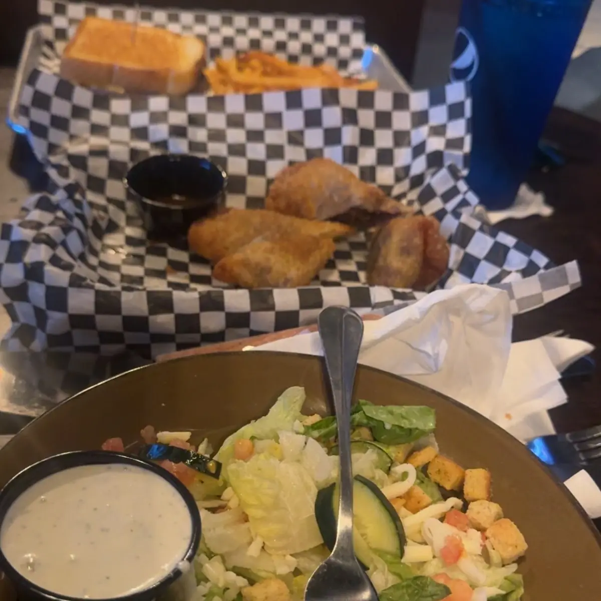 Pizza and Side Salad