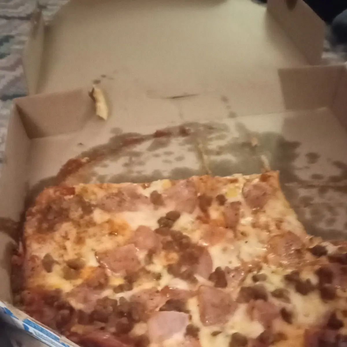 Ham and Beef Thin Crust Pizza