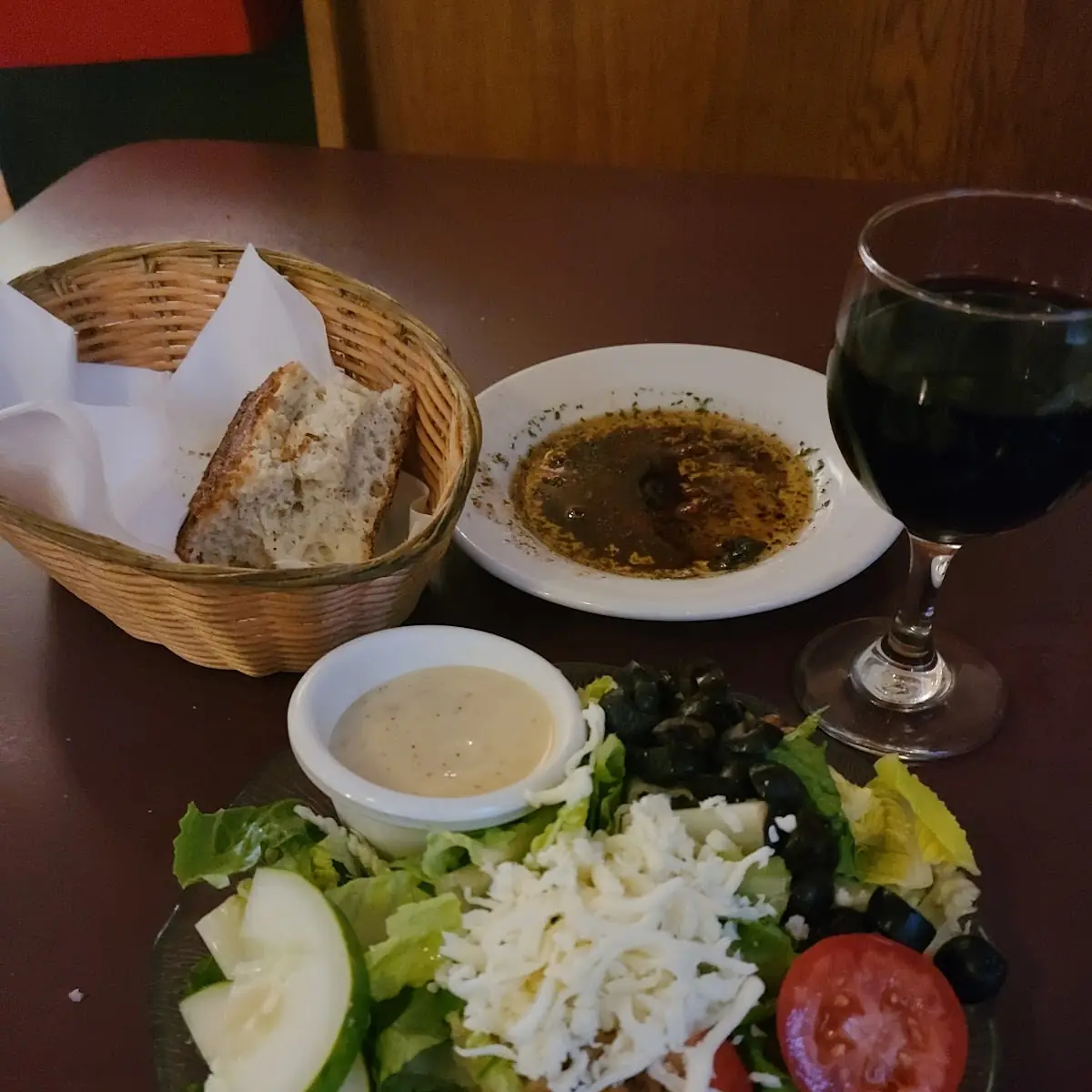 Side Salad Comes