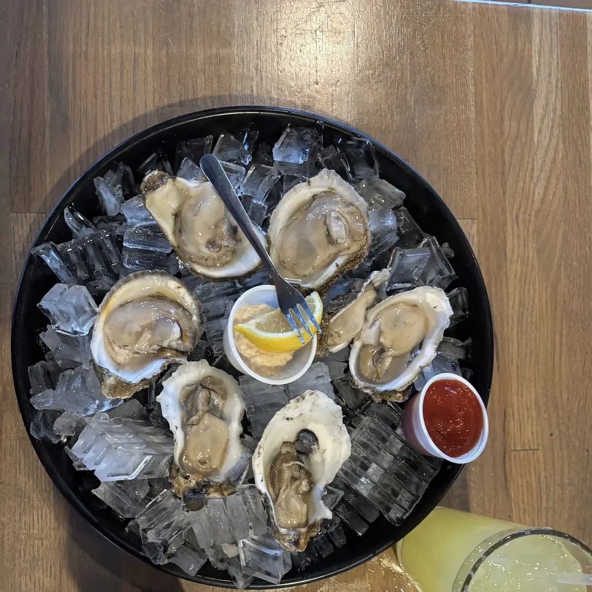 Raw Gulf Oysters on the Half Shell