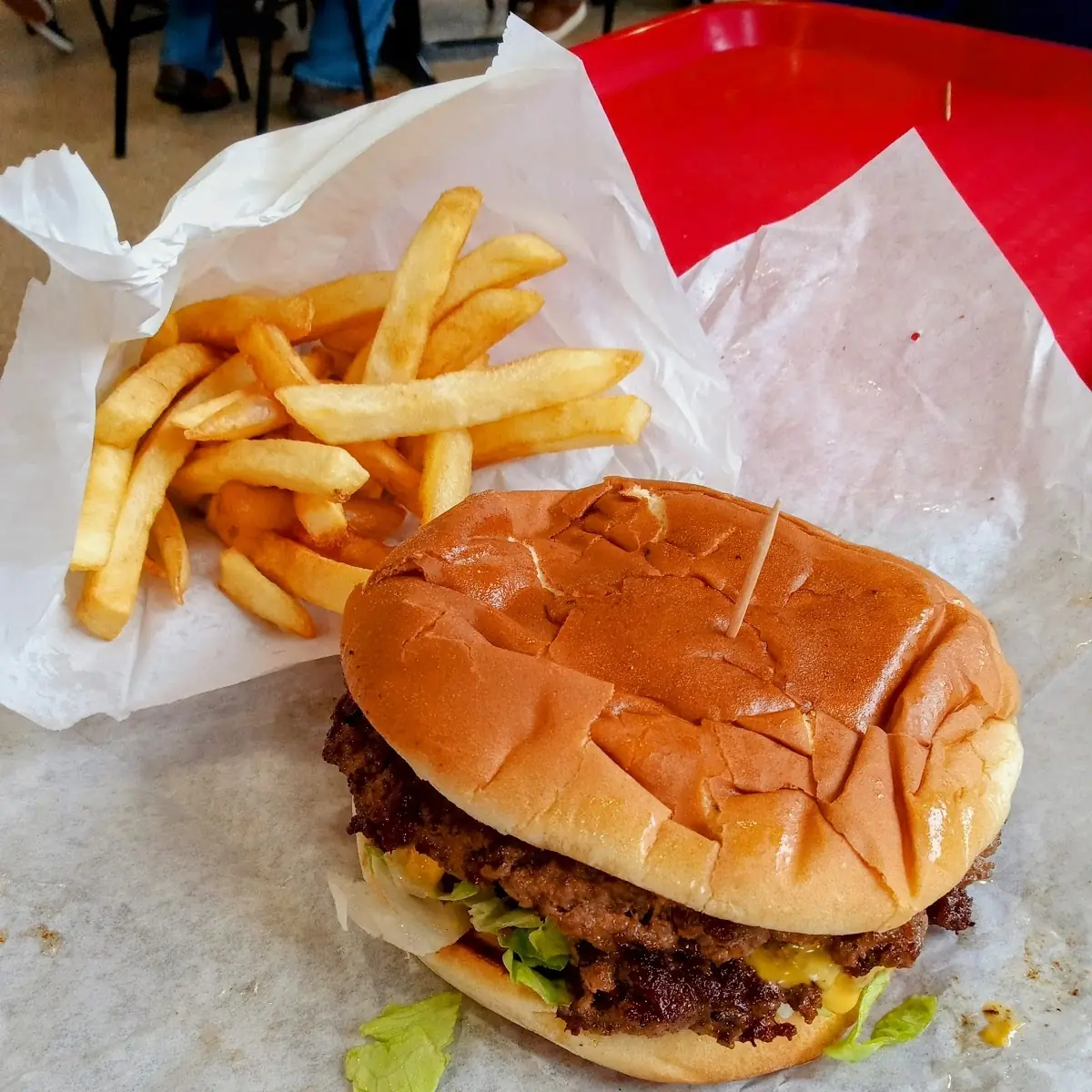 Double Cheeseburger with Fries