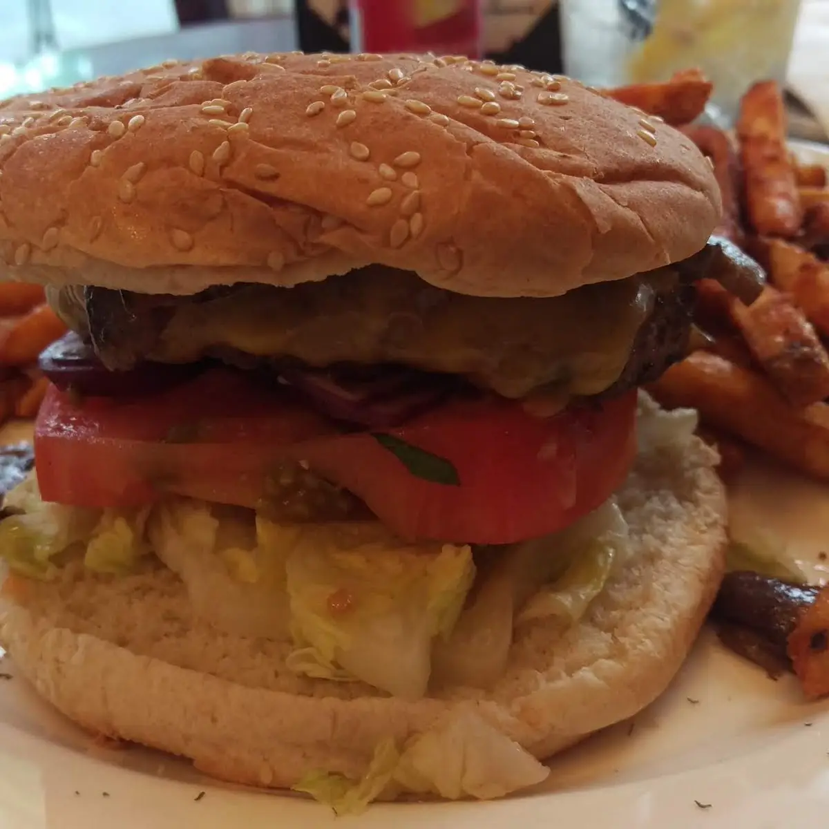 Beef Burger with American Cheese