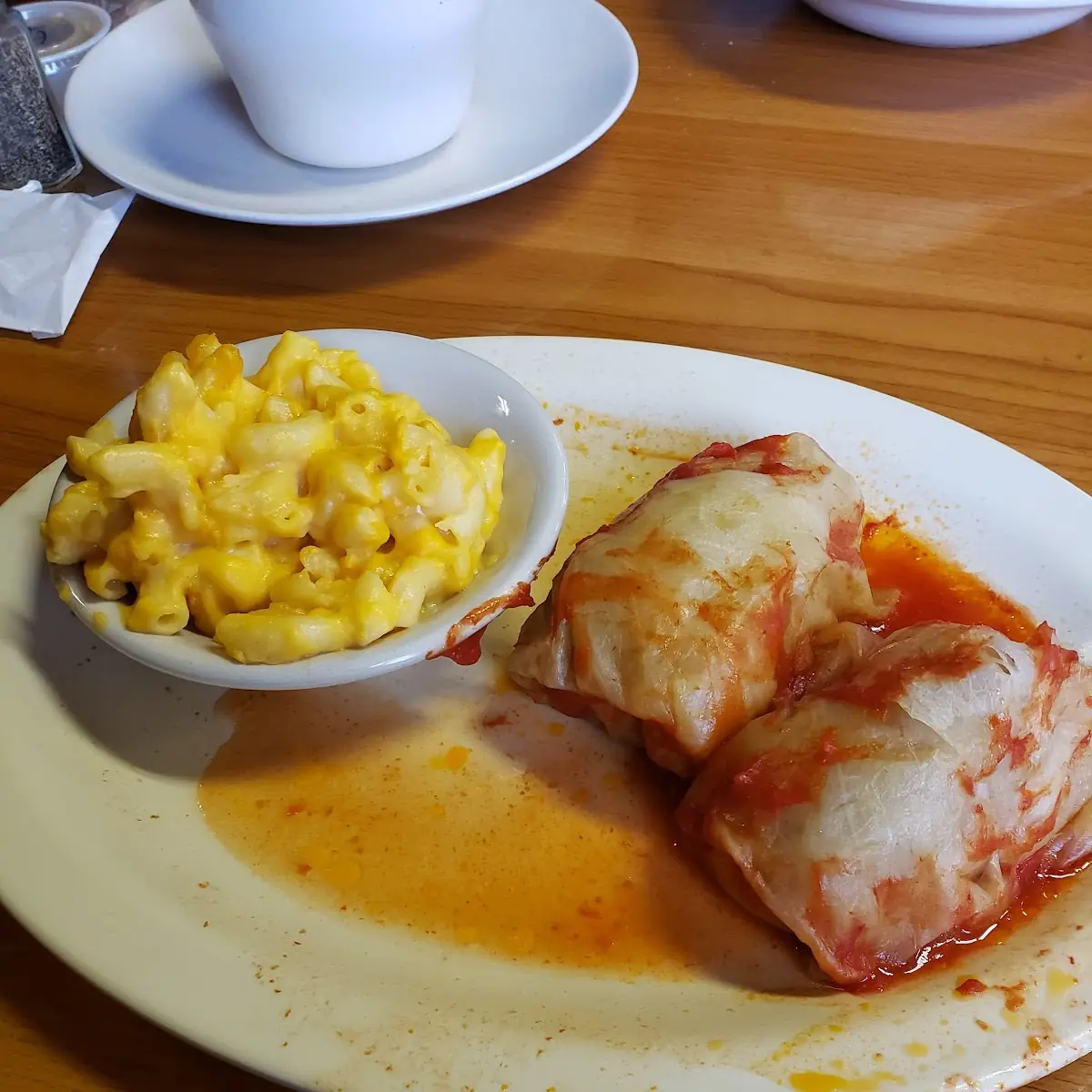 Cabbage Rolls and Mac Cheese