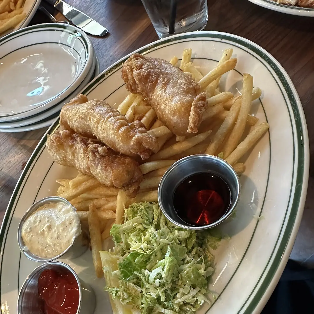 Fish and Chips with Coleslaw
