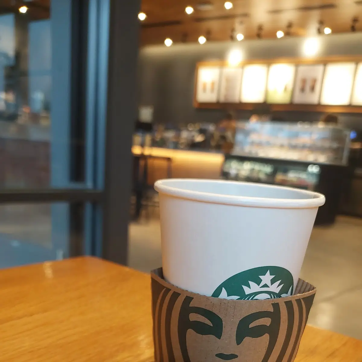 Large Americano and Carrot Cake