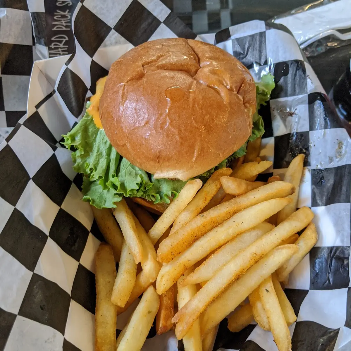Veggie Burger and Fries