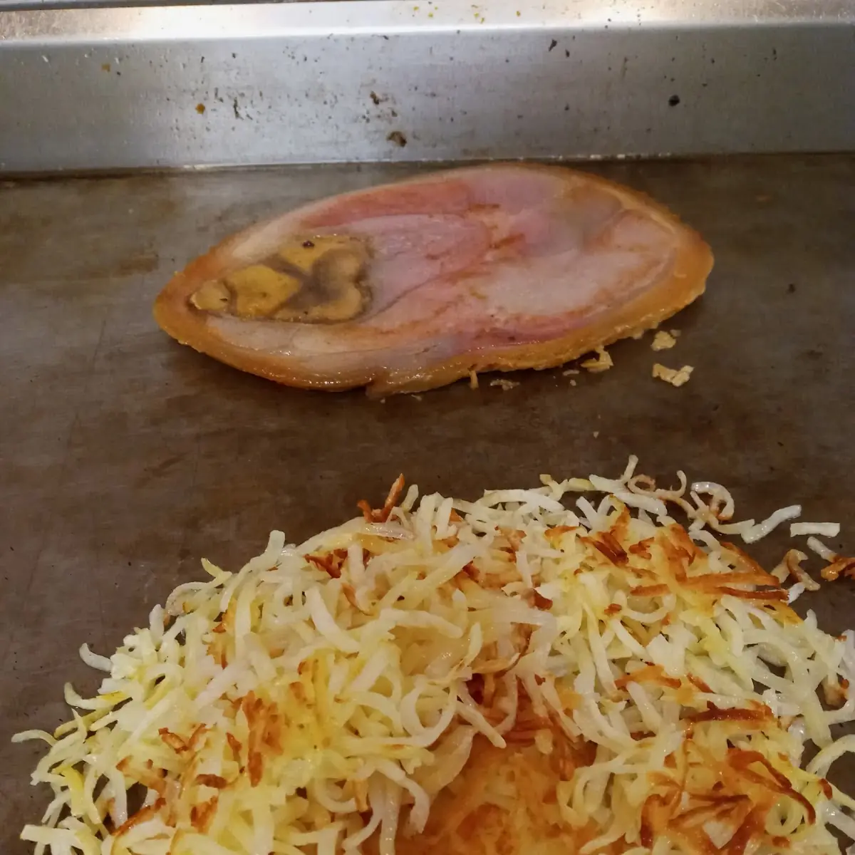 Hash Browns and Country Ham