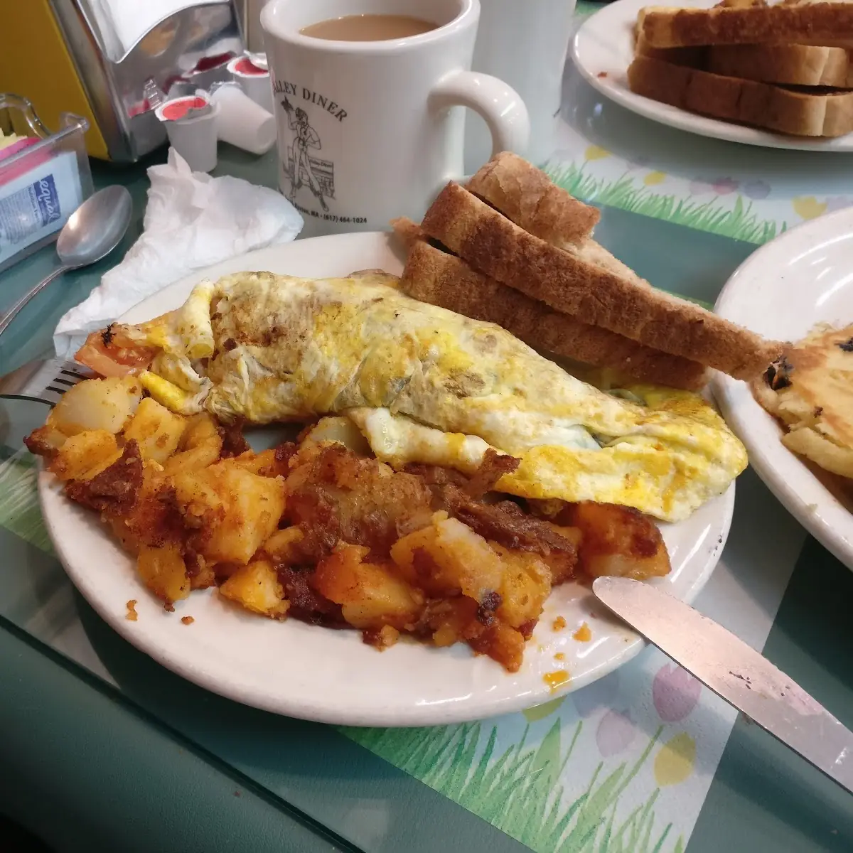 Egg Home Fries Toast