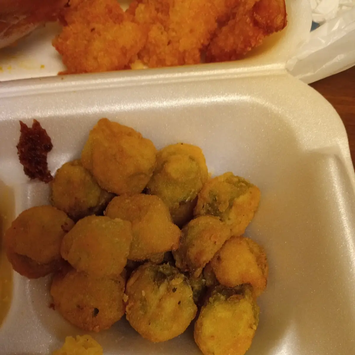 Under Cooked Fried Okra