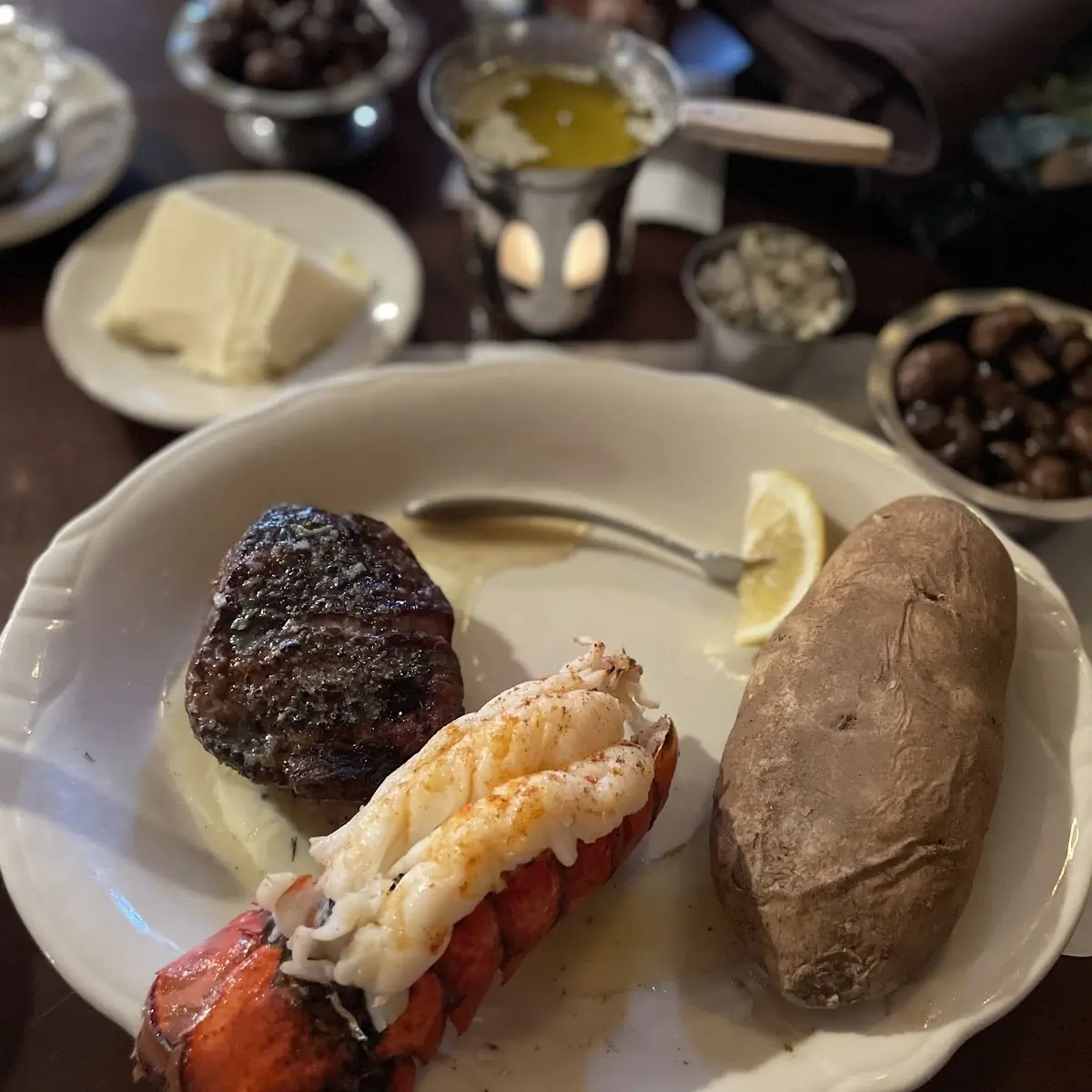 Filet Mignon and Lobster Tail
