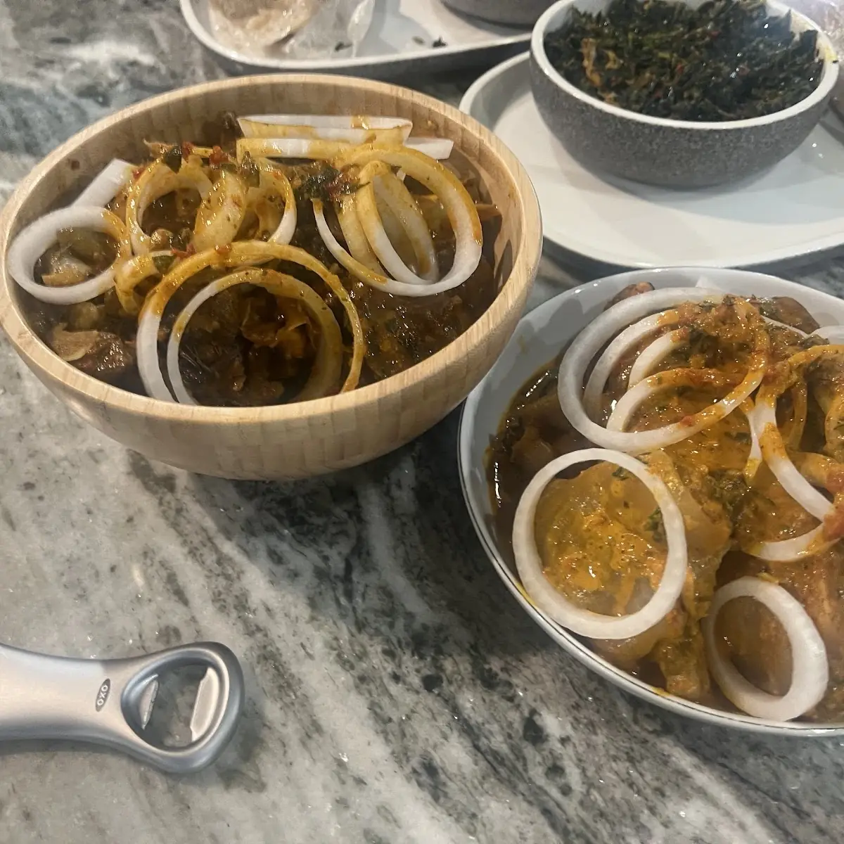 Goat Head Left & Cow Foot Right Soup