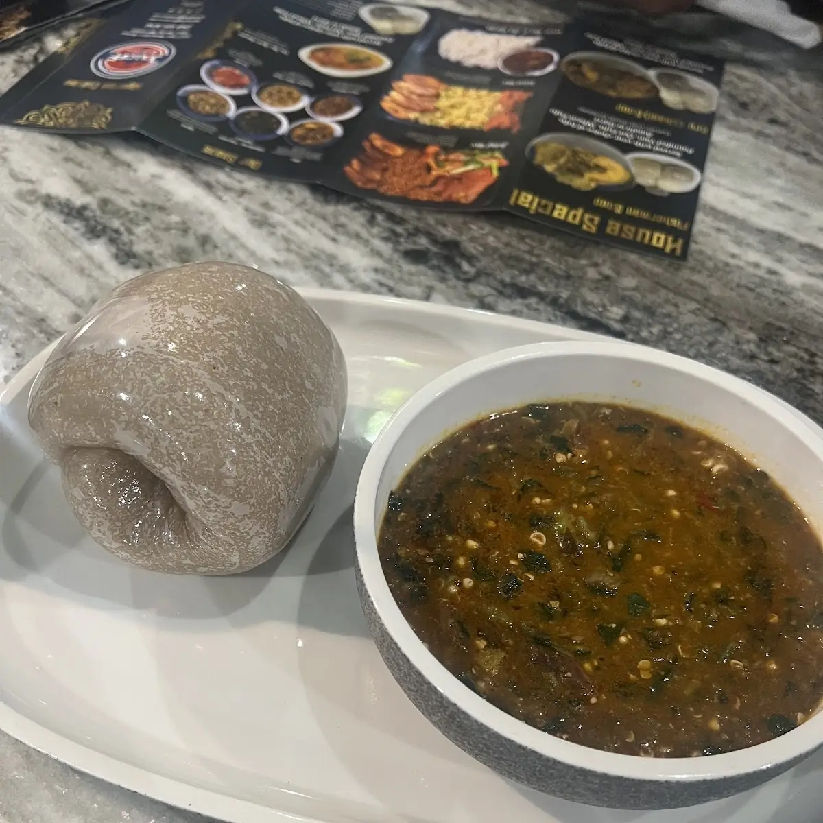 Okra Soup & Fufu
