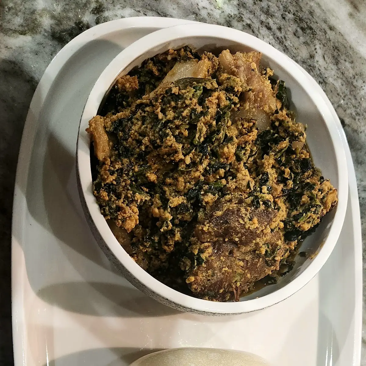 Pounded Yam and Egusi