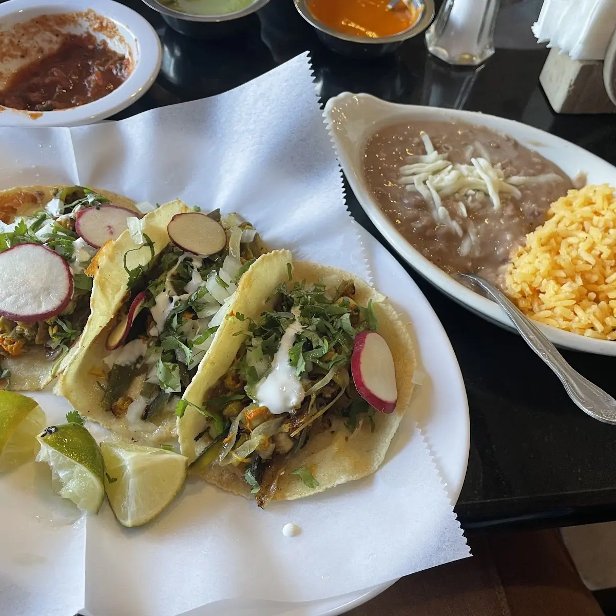 Taco with Rice & Beans