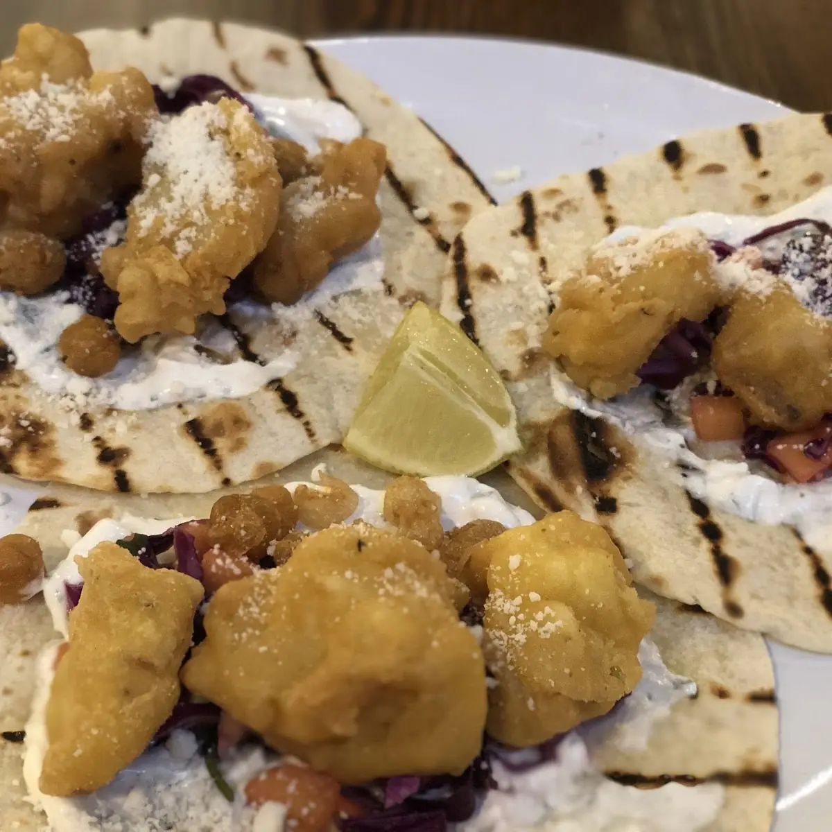 Besan Battered Cod Tacos