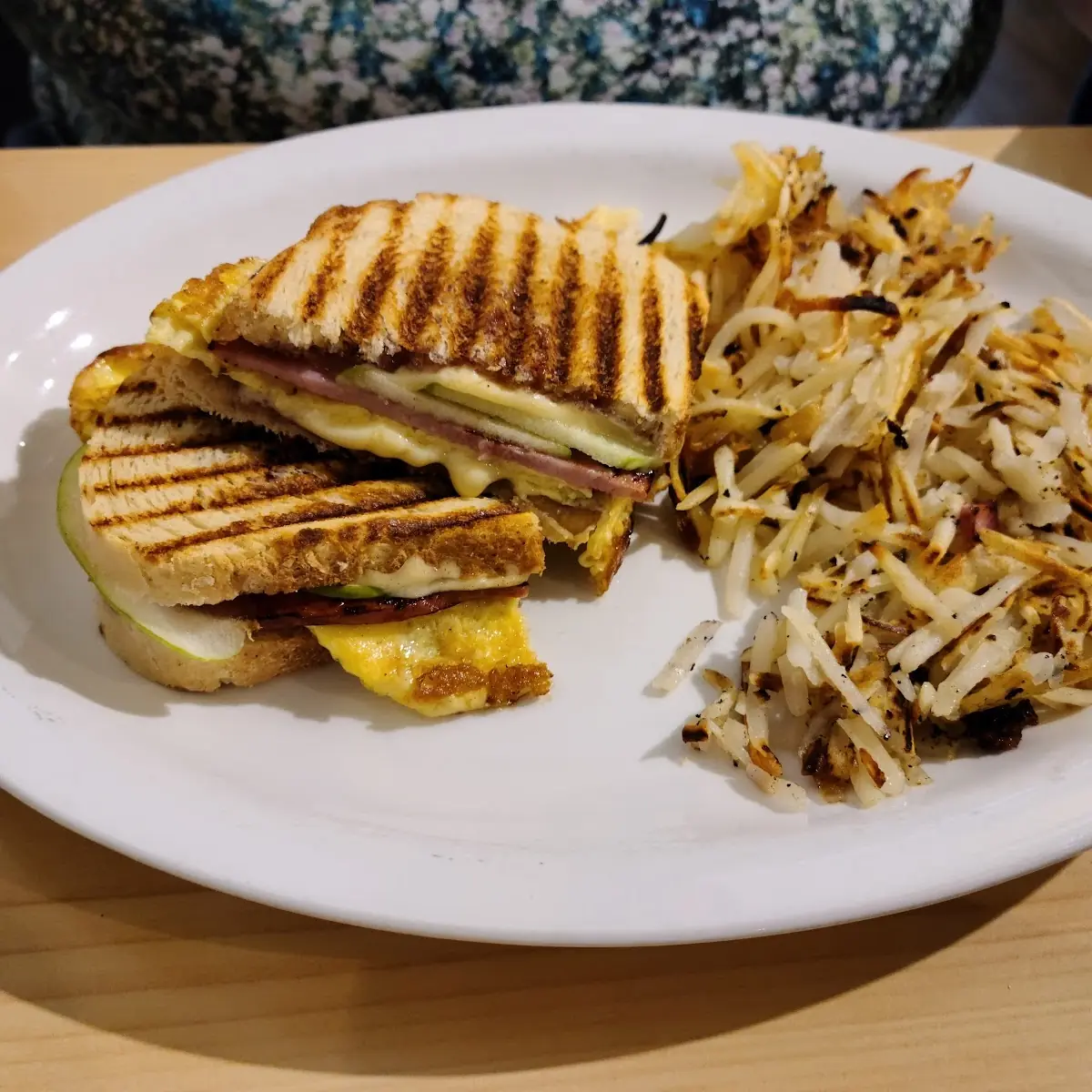 Ham and Apple Panini
