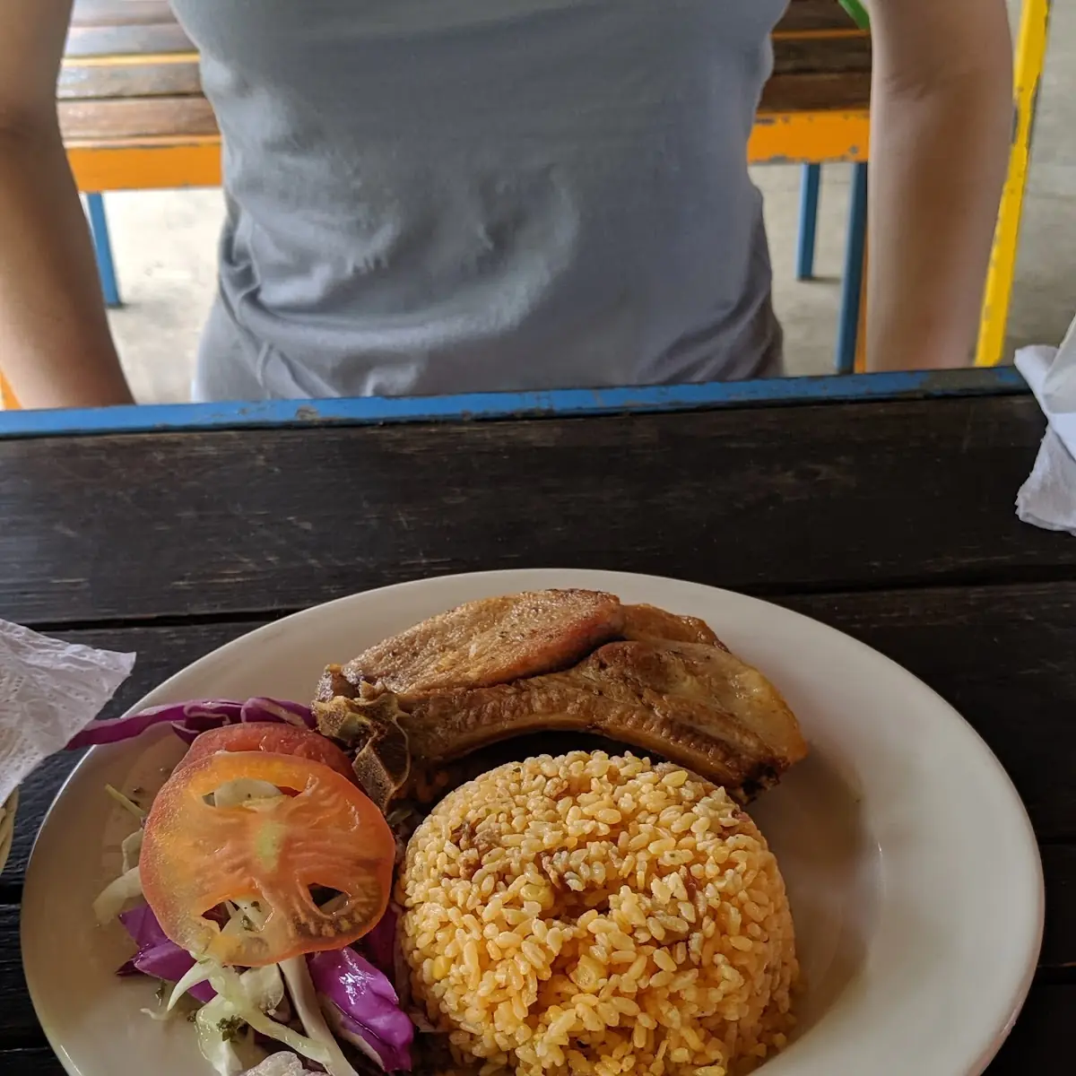 Pork Chops and Rice with Bacon and Corn