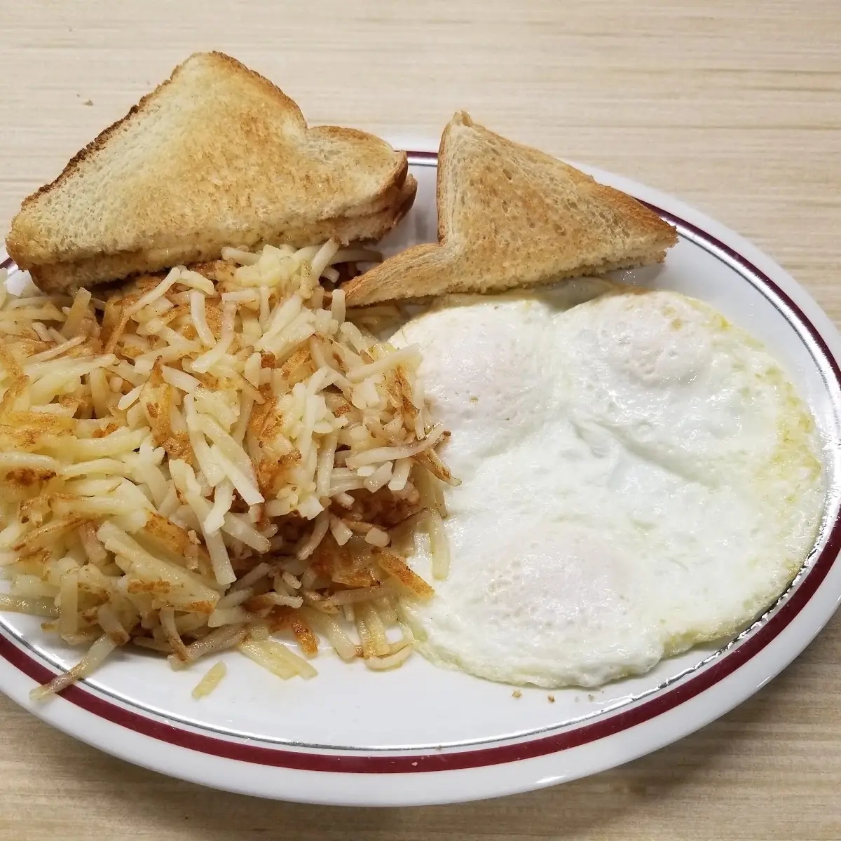 Hashbrowns All the Way with Two Eggs Combo