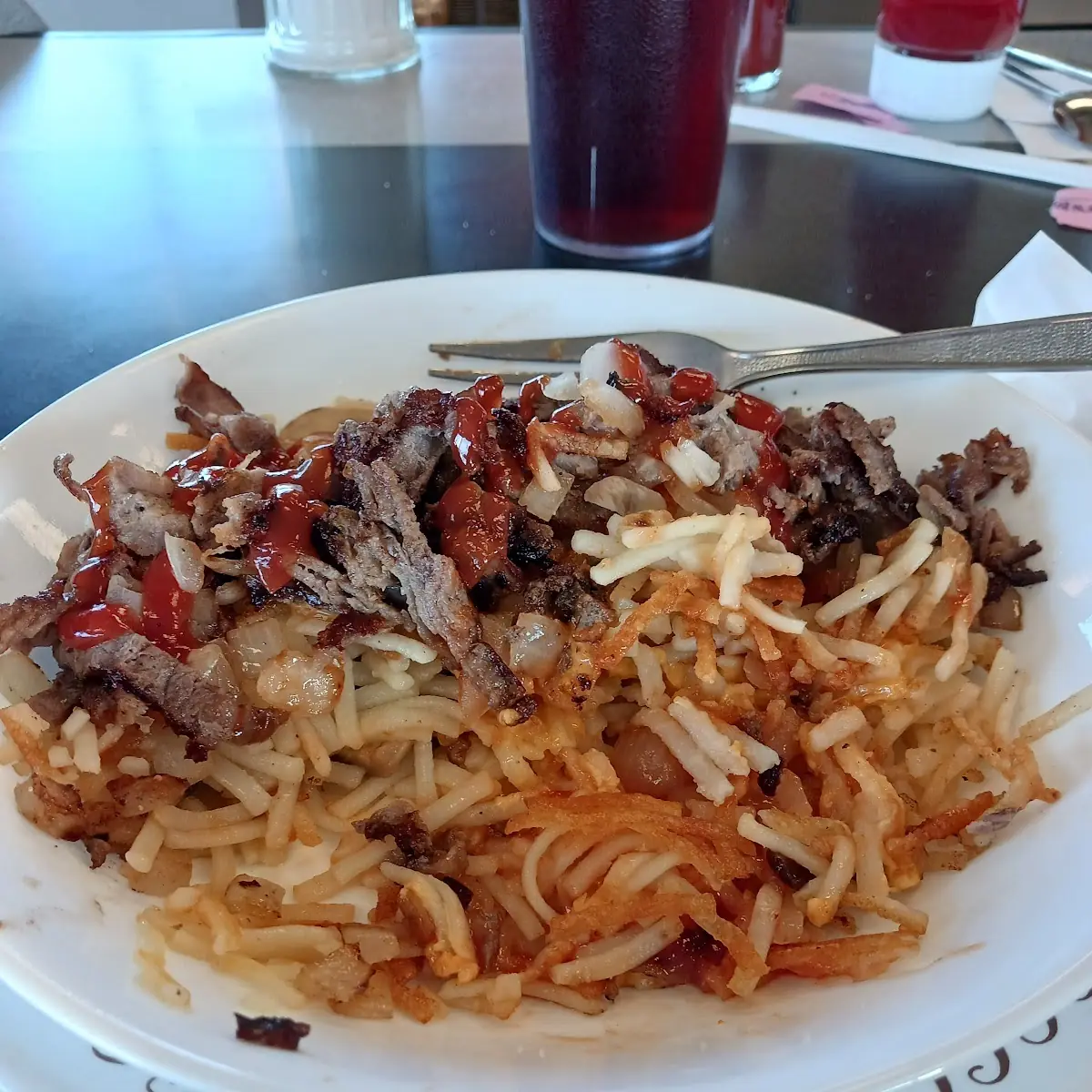 Cheese Steak Hash Browns