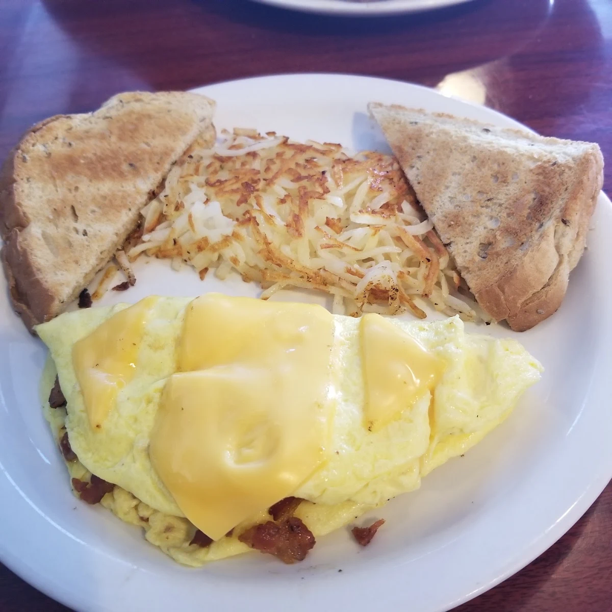 1 Egg and Cheese Omelet Breakfast