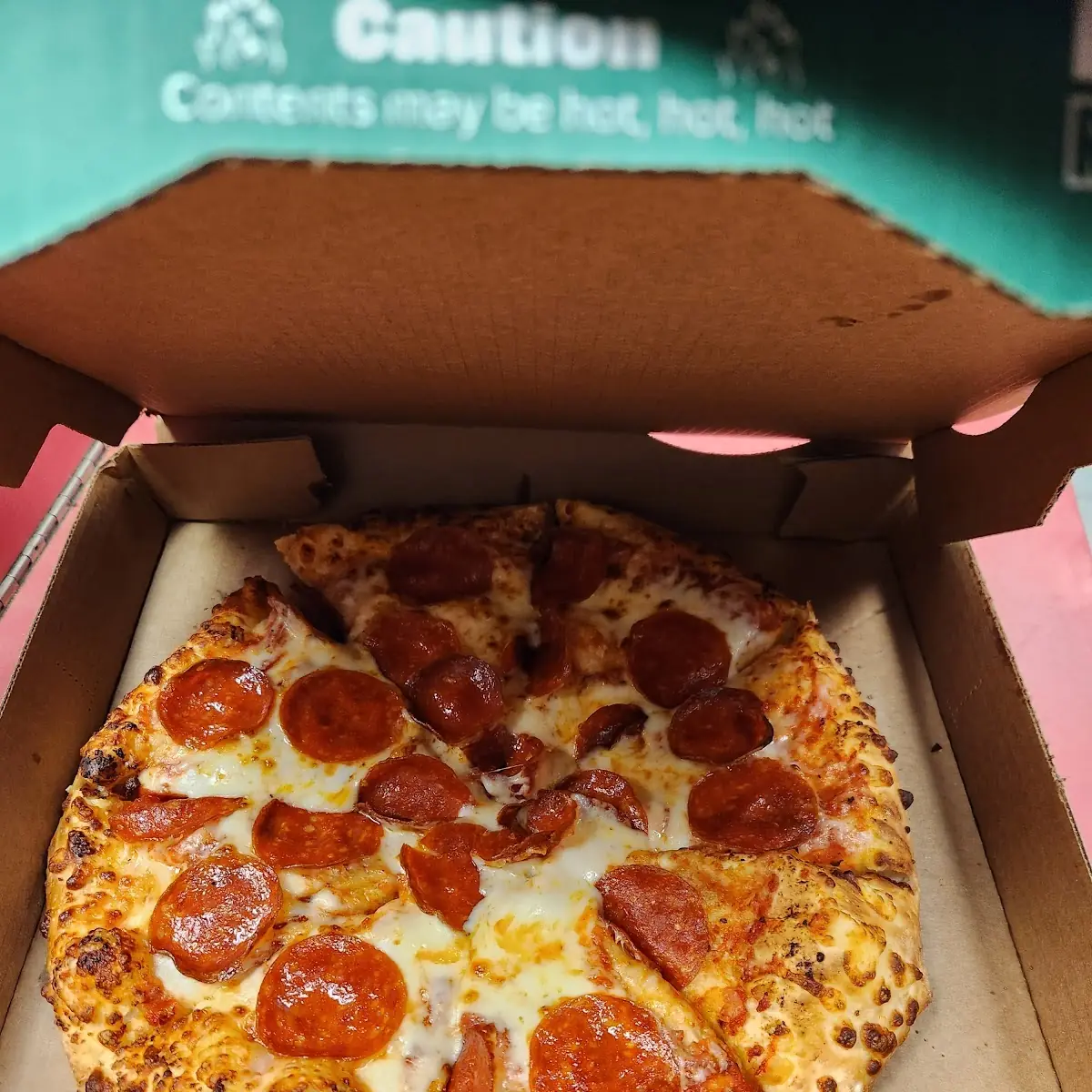 Crust Pizza with Pepperoni Slices