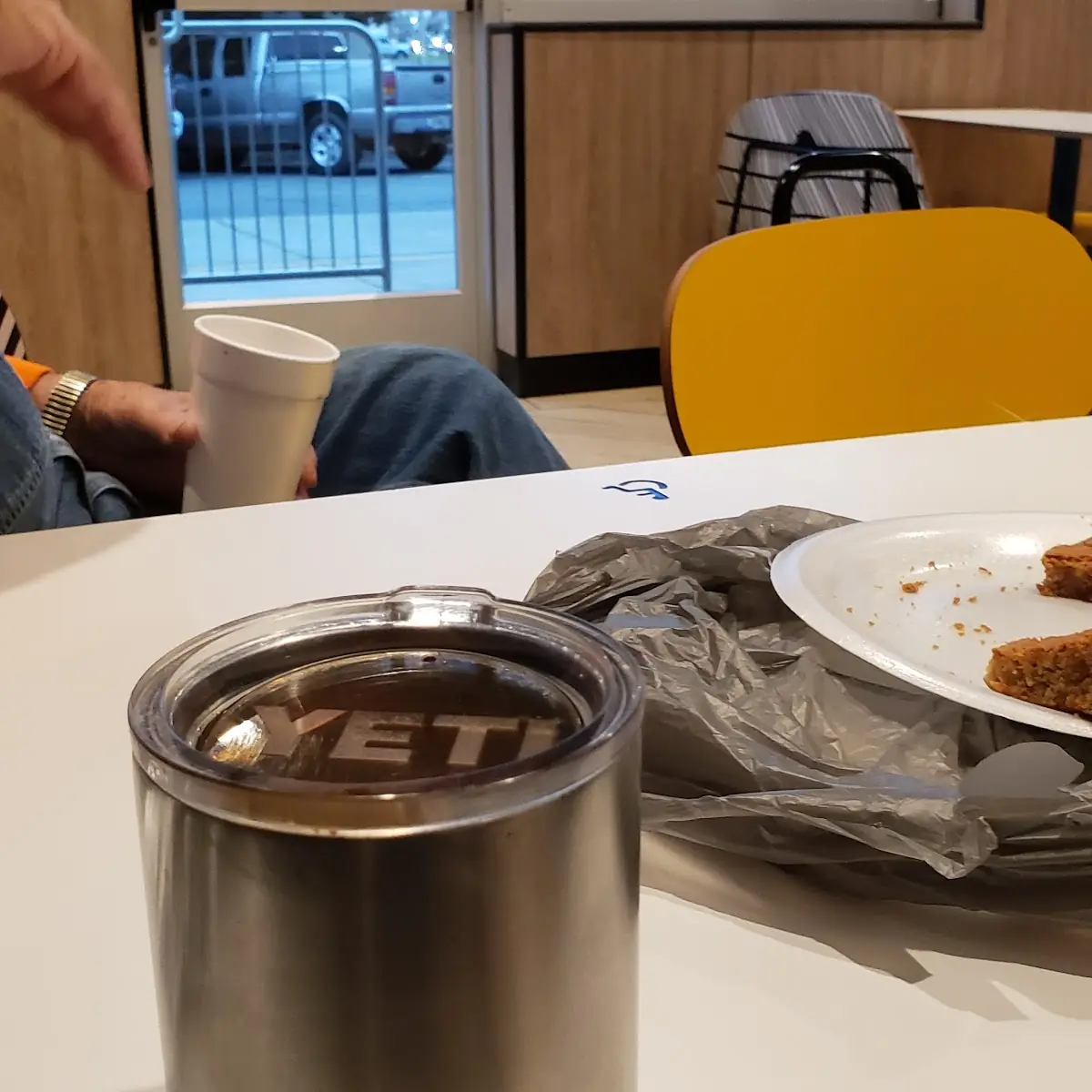 Birthday Cake and Coffee