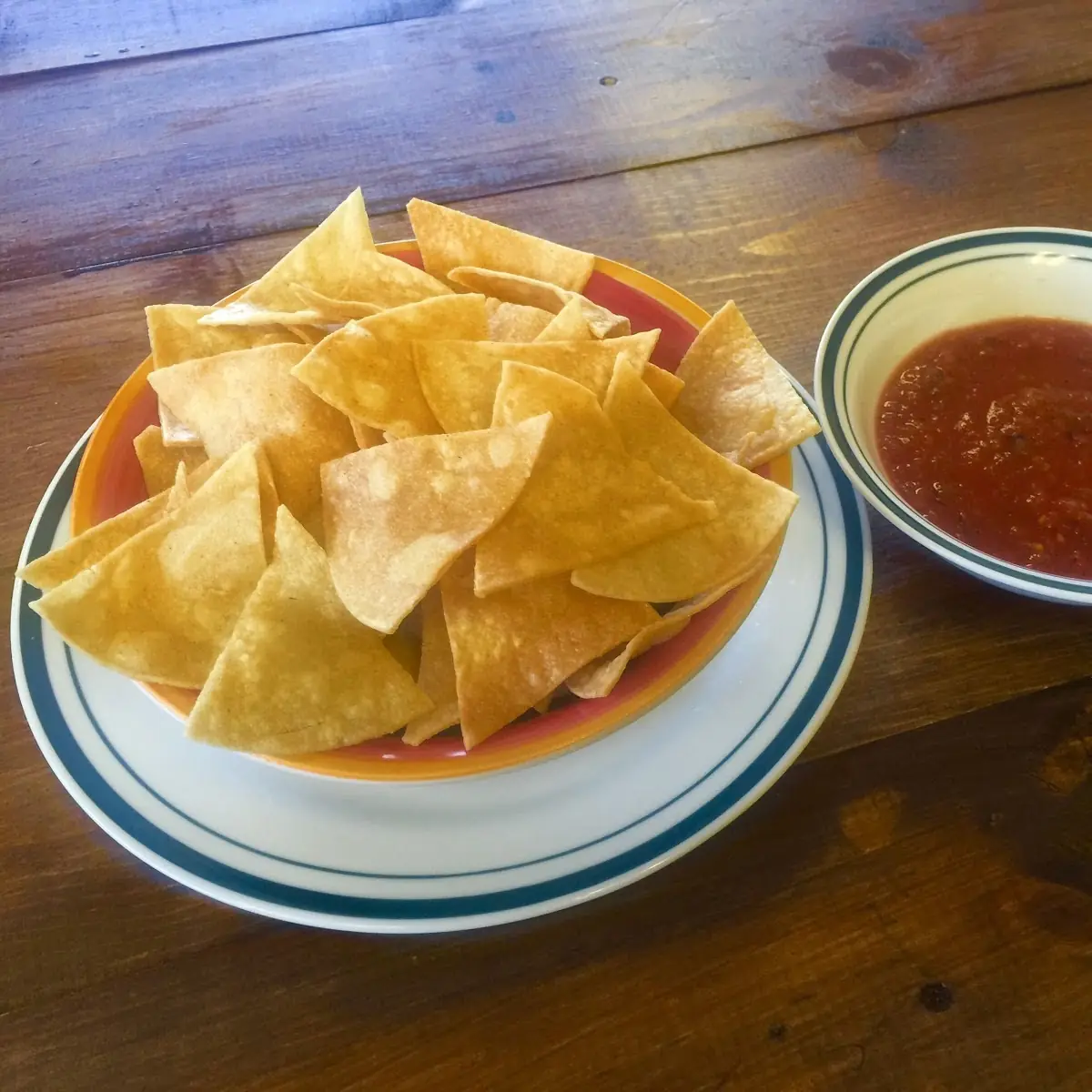Homemade Tortilla Chips and Salsa