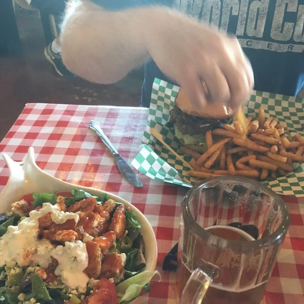 Burger and Fries