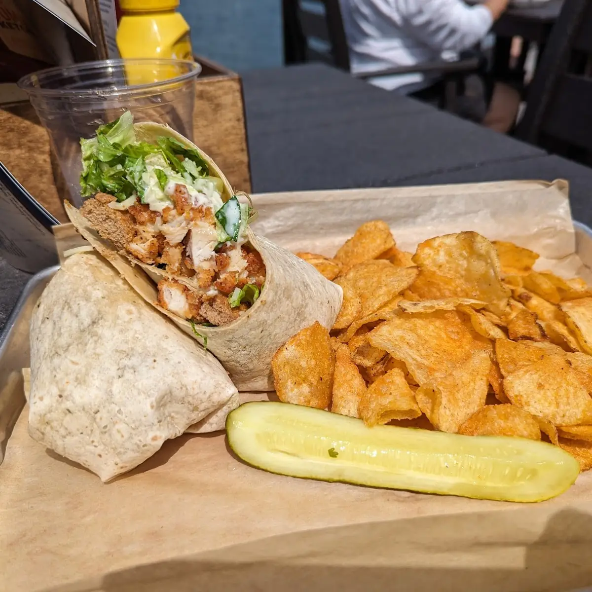 Chicken Caesar Salad Wrap