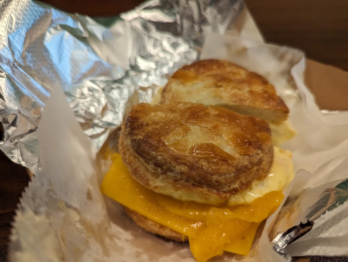 Egg and Cheese Biscuit Sandwich