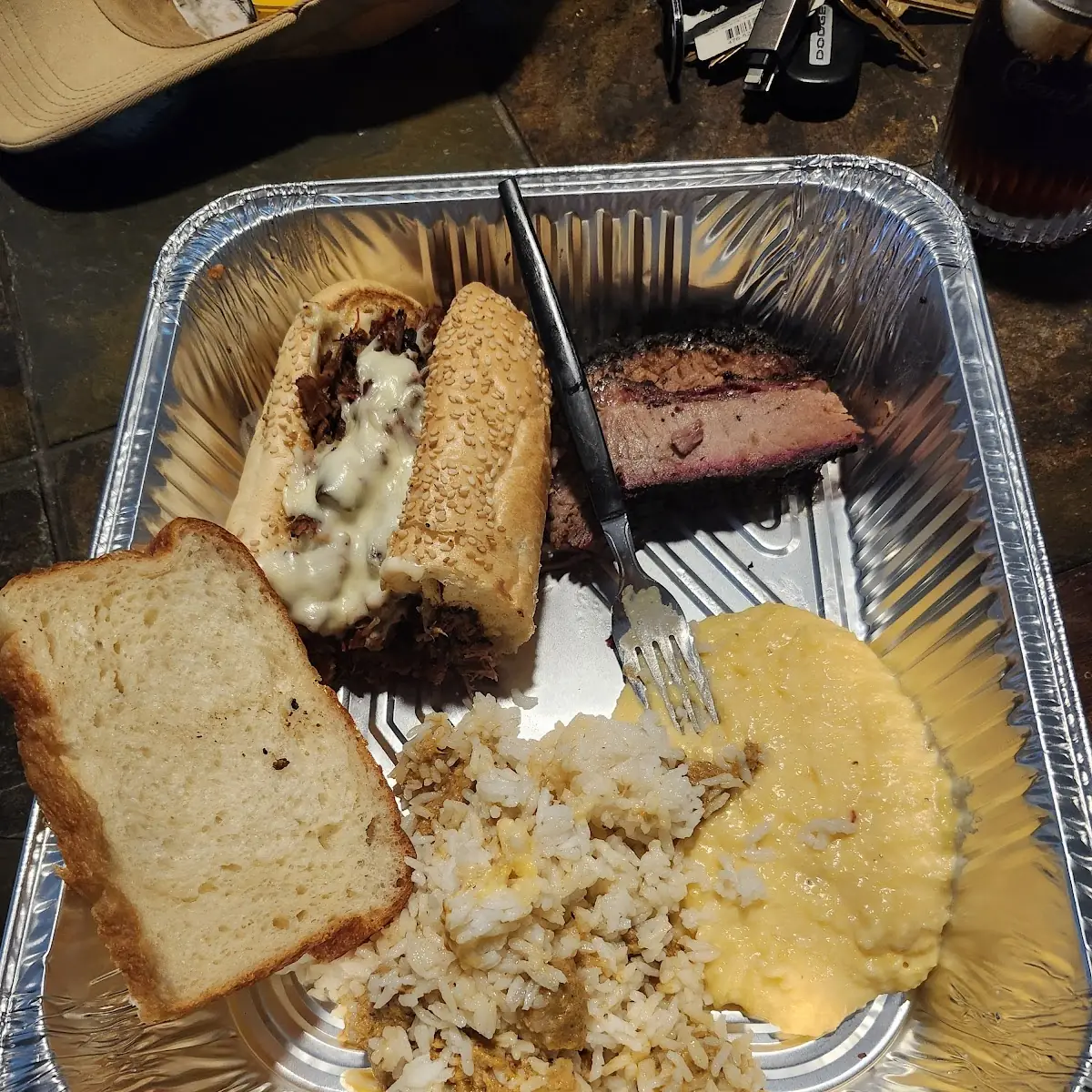 Steak Sandwich Cheese Grits