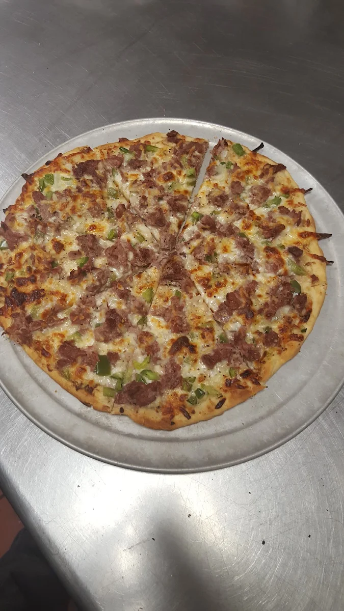 Steak and Cheese Pizza