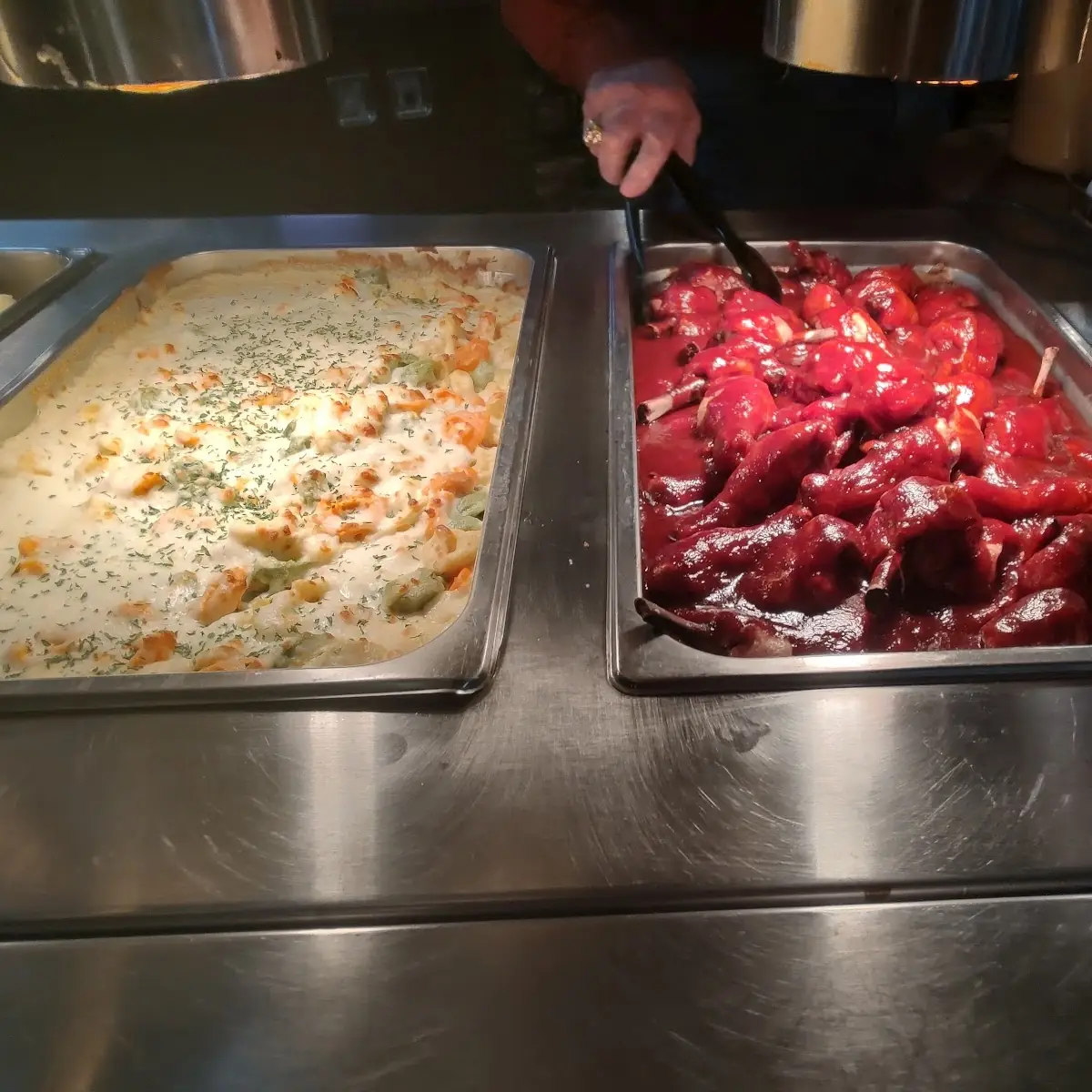 Pasta and BBQ Chicken