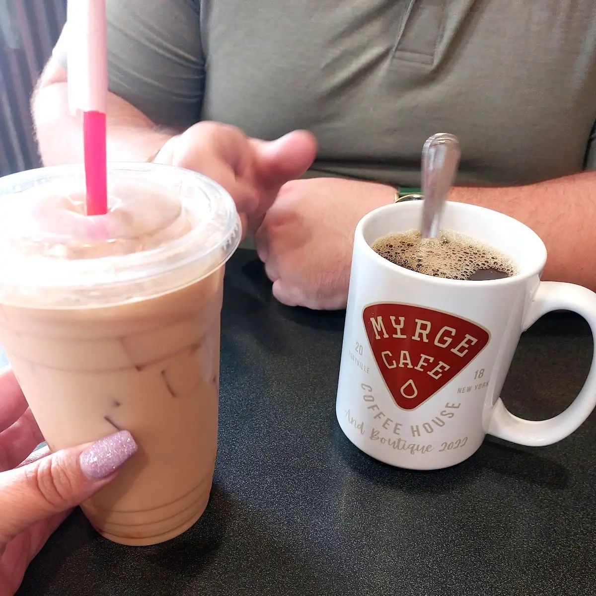 Iced Pumpkin Chia and Pumpkin Coffee