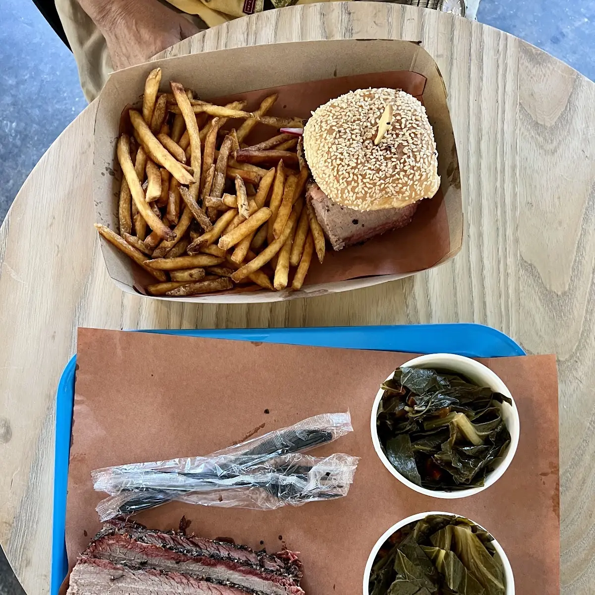 Beef Brisket with Collard Greens