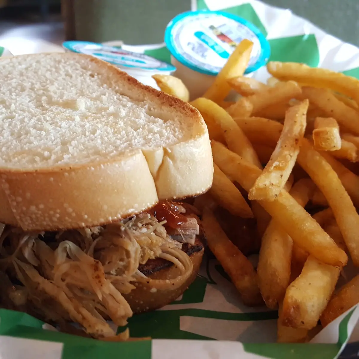 Pulled Pork Sandwich on Texas Toast