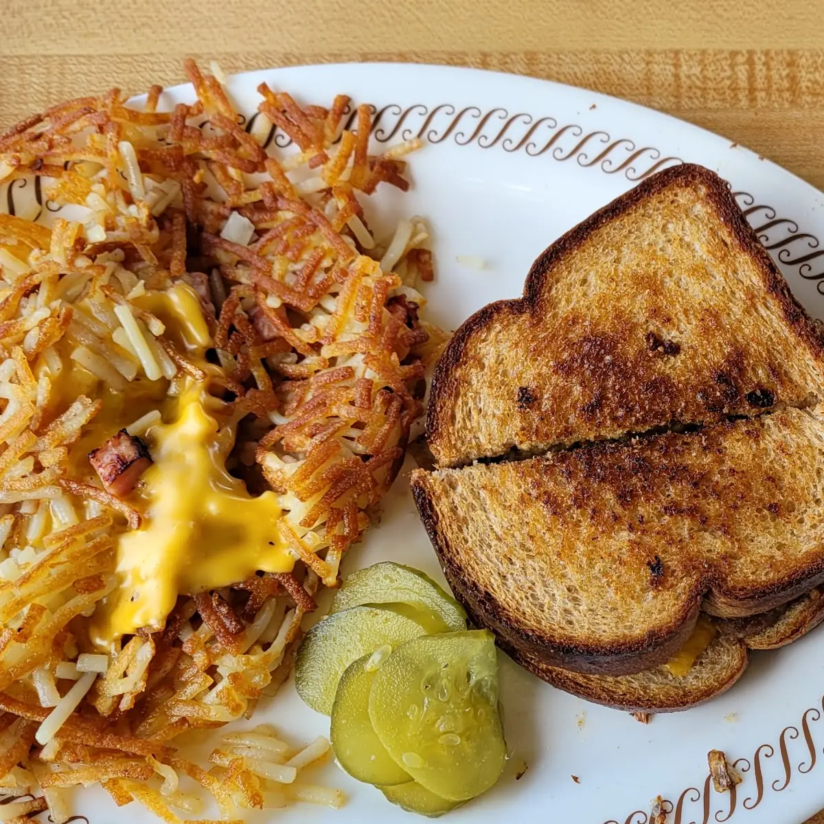 Texas Breakfast Melt with Hashbrowns
