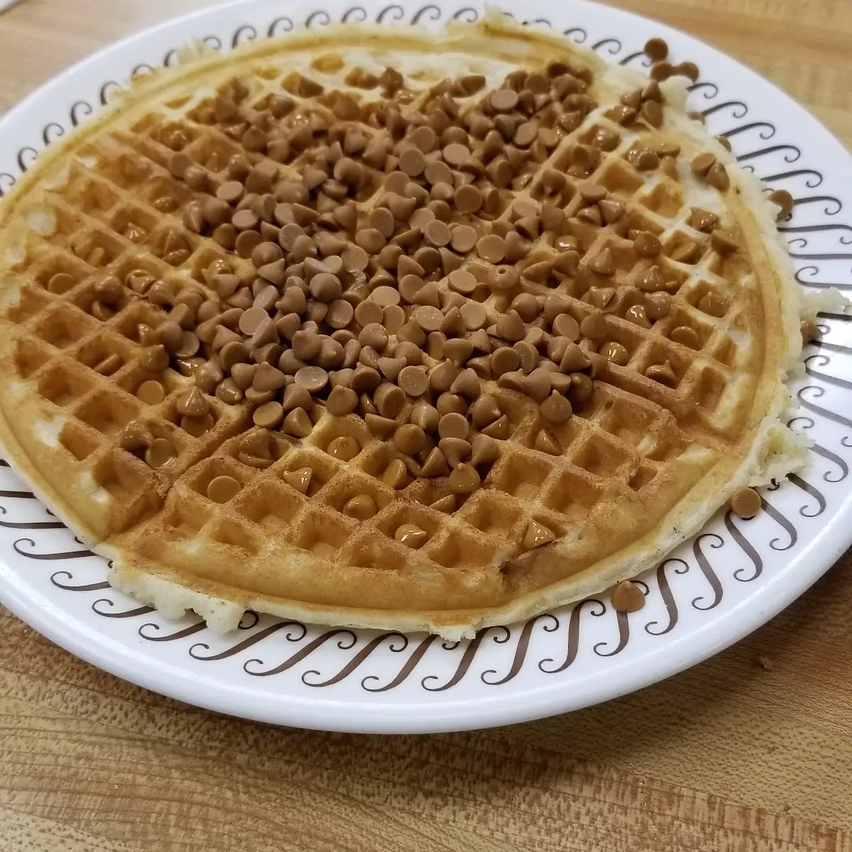 Waffles w Peanut Butter Chips